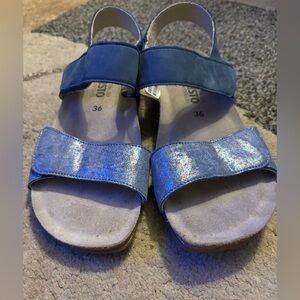 Mephisto Women Sandals (color - blue)